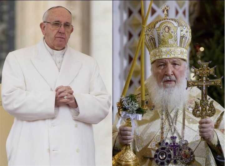 梵谛冈天主教教宗方济与俄罗斯东正教会大主教基利尔一世将于下星期五