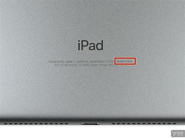 ipad的型号为a1822.