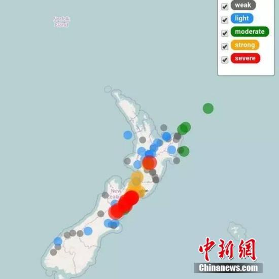 强震海啸齐袭新西兰 局部紧急状态或二人遇难