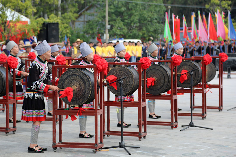 百色布洛陀民俗文化旅游节开幕 祭祀壮族始祖布洛陀