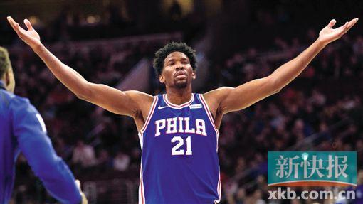 赛打出华丽数据 这位当代奥尼尔名叫恩比德-