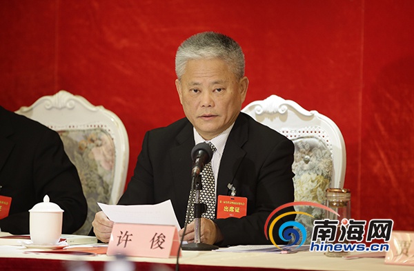 海南省委常委宣传部长许俊.南海网记者刘洋摄