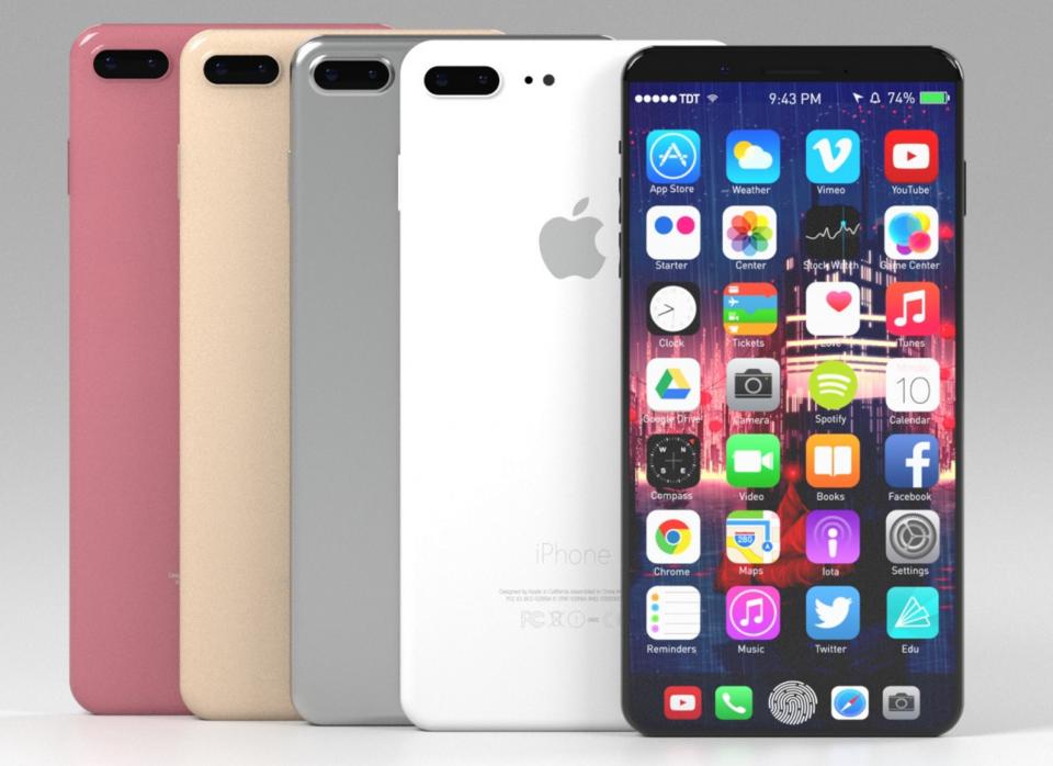 他认为,iphone8的外形尺寸为5.8寸,而显示区域只有5.