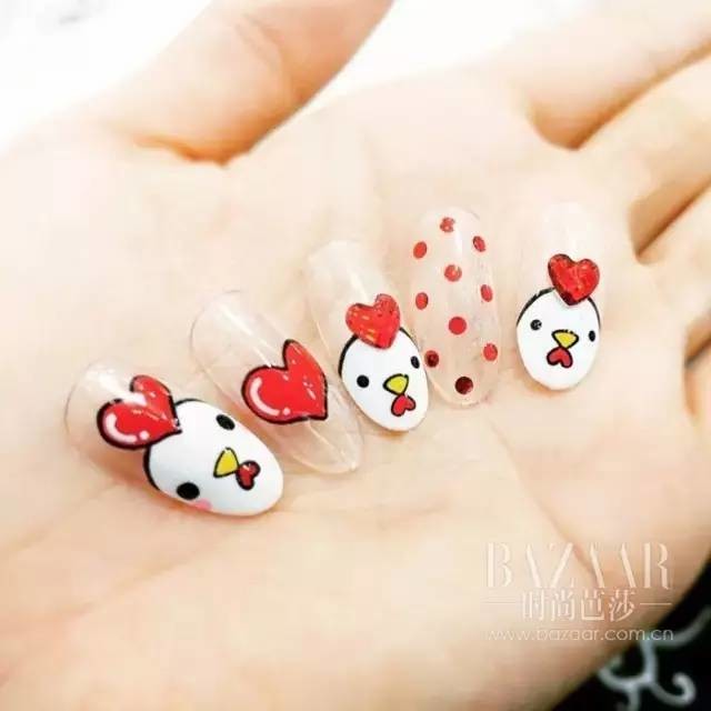 "小鸡美甲"给您拜年啦!祝您鸡年行大运!