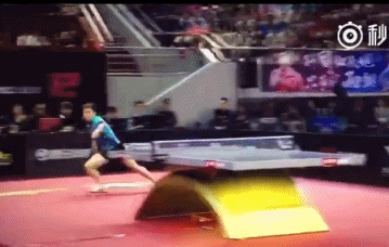 gif-绝了!国乒打球自带特效 日本悍将赛前就露怯