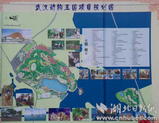坐落于该区张湾街乌梅山的武汉动物王国正在积极建设中,年底一期项目