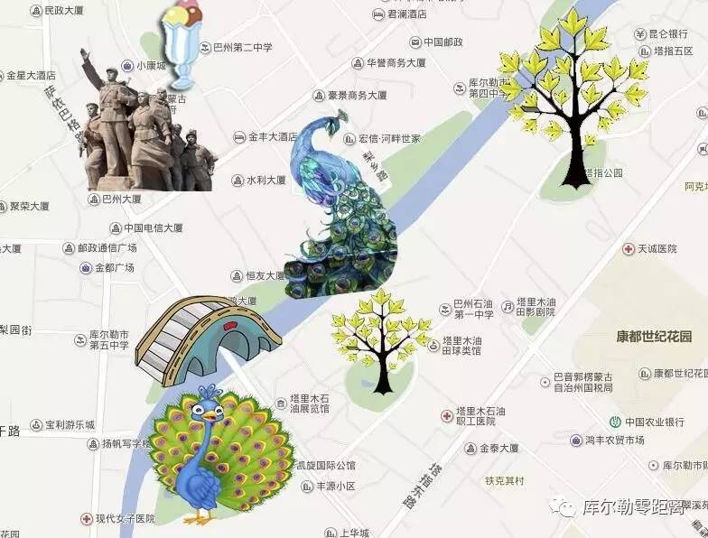 " 那么快来一起看看咱库尔勒的"景点地图"吧 新市区篇 原创栏目