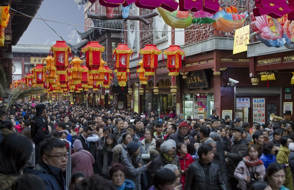 外媒盘点的一组惊人照片 告诉你中国人口有多密集